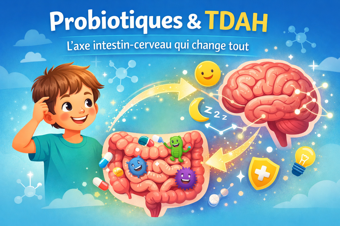 probiotiques TDAH enfant axe intestin cerveau