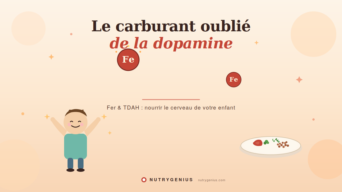 Fer, ferritine et dopamine dans le cerveau TDAH — approche NutryGenius